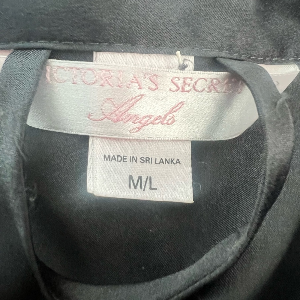 Victoria Secret Angels Charcoal Grey Robe M/L - Picture 3 of 5